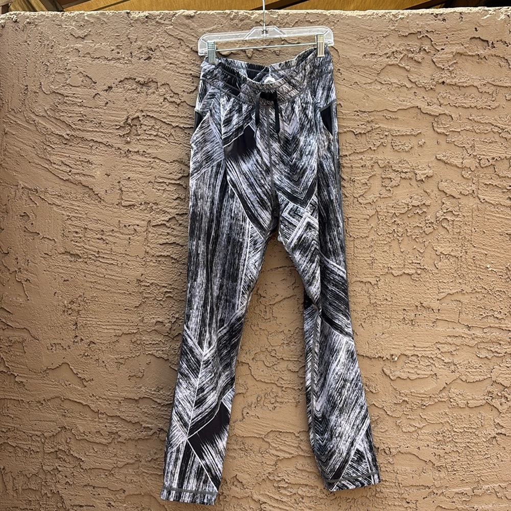 lululemon athletica Black and White Patterned Joggers